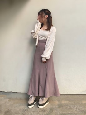 「apres jour（アプレジュール）のアイテム（アンサンブル）」を使った、🐰ㅤメ ｲ ﾒ ｲㅤ🐰さん（レディース・153cm）の夏コーディネート