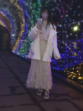 「骨格ストレート、冬」｜「アイテム（ジャケット/アウター）」を使った、🐰ㅤメ ｲ ﾒ ｲㅤ🐰さん（レディース・154cm）の冬コーディネート