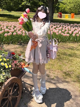 LIZ LISAのスカート（ピンク系）を使った人気ファッション