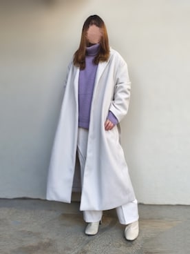 「GRL（グレイル）のアイテム（チェスターコート）」を使った、🐰ㅤメ ｲ ﾒ ｲㅤ🐰さん（レディース・153cm）の冬コーディネート
