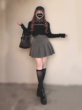 「アイテム（バレッタ/ヘアクリップ）」を使った、🐰ㅤメ ｲ ﾒ ｲㅤ🐰さん（レディース・154cm）の冬コーディネート