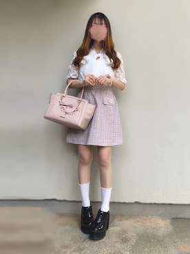 「ボウタイ」｜「アイテム（アクセサリー）」を使った、🐰ㅤメ ｲ ﾒ ｲㅤ🐰さん（レディース・153cm）の夏コーディネート