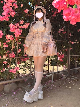 LIZ LISAのスカート（ピンク系）を使った人気ファッション