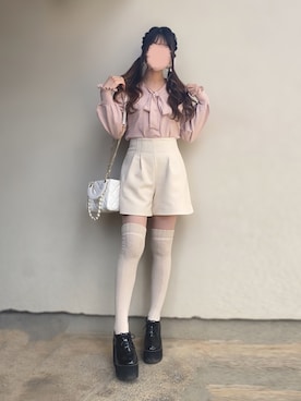 「apres jour（アプレジュール）のアイテム」を使った、🐰ㅤメ ｲ ﾒ ｲㅤ🐰さん（骨格ストレート・レディース・154cm）の春コーディネート