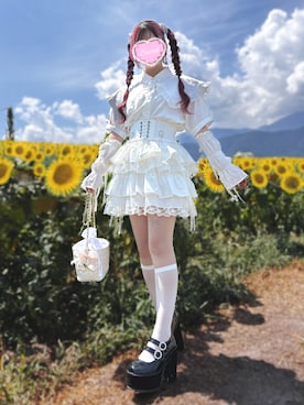 「アイテム（バレッタ/ヘアクリップ）」を使った、🐰ㅤメ ｲ ﾒ ｲㅤ🐰さん（レディース・154cm）の夏コーディネート
