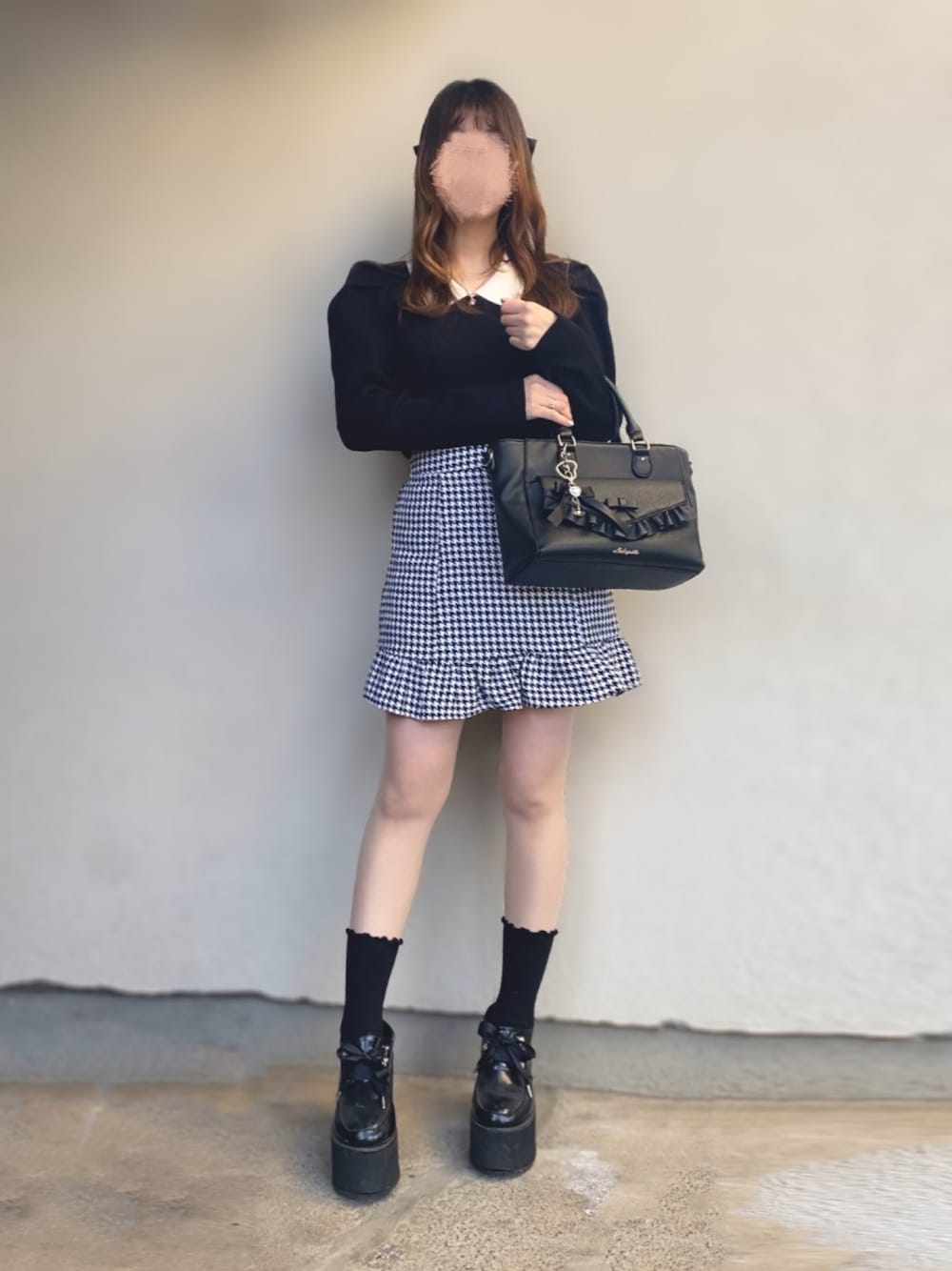 美品 オブリOBLI 千鳥格子ツイードスカート Obli official 千鳥格子 スカート ミニ 美品 オブリOBLI 千鳥格子