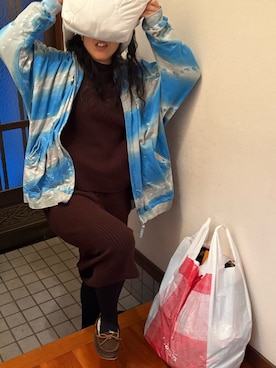 「Minnetonka（ミネトンカ）のアイテム」を使った、🐸🐸たつきてぃー🧸さん（レディース・163cm）の春コーディネート