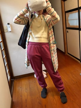 「チチカカ（チチカカ）のミニラーベンロングカーディガン（カーディガン/ボレロ、その他）」を使った、🐸🐸たつきてぃー🧸さん（レディース・163cm）の春コーディネート