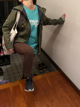 「ラッキーカラーは緑」｜🐸🐸たつきてぃー🧸さん（レディース・163cm）の春コーディネート