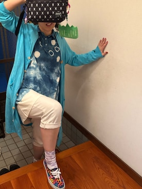 「アイテム（デジタル腕時計）」を使った、🐸🐸たつきてぃー🧸さん（レディース・162cm）の秋コーディネート