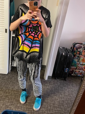 「DC（ディーシー）のアイテム」を使った、🐸🐸たつきてぃー🧸さん（レディース・162cm）の秋コーディネート