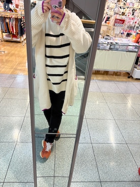 「アイテム（レギンス/スパッツ）」を使った、🐸🐸たつきてぃー🧸さん（レディース・163cm）の冬コーディネート