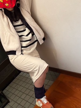 「アイテム（レッグウォーマー）」を使った、🐸🐸たつきてぃー🧸さん（レディース・162cm）の秋コーディネート