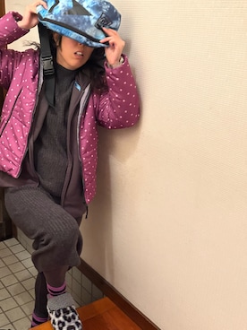 「アイテム（ボディバッグ/ウエストポーチ）」を使った、🐸🐸たつきてぃー🧸さん（レディース・163cm）の冬コーディネート
