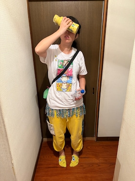 「アイテム（デジタル腕時計）」を使った、🐸🐸たつきてぃー🧸さん（レディース・162cm）の秋コーディネート