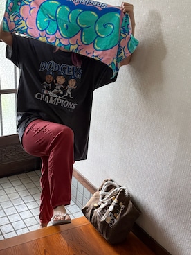 「ROXY（ロキシー）のアイテム」を使った、🐸🐸たつきてぃー🧸さん（レディース・162cm）の秋コーディネート