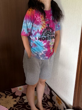 「アイテム（スウェットパンツ）」を使った、🐸🐸たつきてぃー🧸さん（レディース・162cm・30代）の夏コーディネート