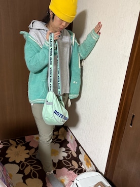 「アイテム（パーカー）」を使った、🐸🐸たつきてぃー🧸さん（レディース・162cm・30代）の秋コーディネート