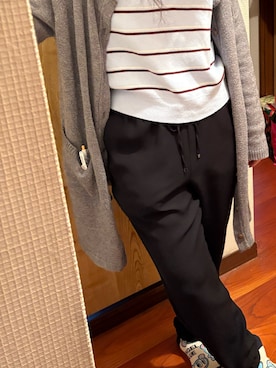 「UNIQLO（ユニクロ）のアイテム（ポロシャツ、ブルー系）」を使った、🐸🐸たつきてぃー🧸さん（レディース・162cm）の春コーディネート