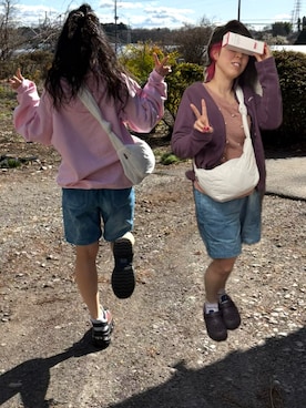 「mont-bell（モンベル）のアイテム」を使った、🐸🐸たつきてぃー🧸さん（レディース・163cm）の春コーディネート