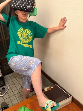 「しまむら（シマムラ）のアイテム」を使った、🐸🐸たつきてぃー🧸さん（レディース・162cm）の夏コーディネート