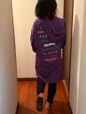 「XLARGE（エクストララージ）のアイテム」を使った、🐸🐸たつきてぃー🧸さん（レディース・163cm）の春コーディネート