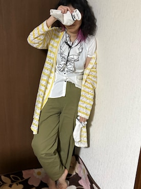 「Honeys（ハニーズ）のアイテム」を使った、🐸🐸たつきてぃー🧸さん（レディース・162cm）の夏コーディネート
