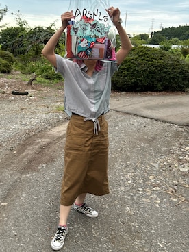 「to blossomのアイテム（シャツ/ブラウス、その他）」を使った、🐸🐸たつきてぃー🧸さん（レディース・162cm）の夏コーディネート