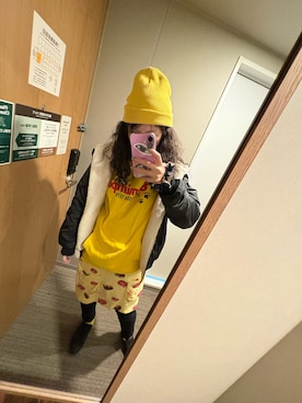 「アイテム（ニットキャップ/ビーニー）」を使った、🐸🐸たつきてぃー🧸さん（レディース・162cm）の秋コーディネート