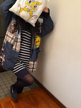 「アイテム（モカシン/デッキシューズ）」を使った、🐸🐸たつきてぃー🧸さん（レディース・162cm）の秋コーディネート