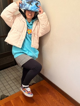 「アイテム（スウェット）」を使った、🐸🐸たつきてぃー🧸さん（レディース・163cm・30代）の冬コーディネート