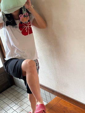 「G-SHOCK（ジーショック）の40th Anniversary CLEAR REMIX / DW-5040RX-7JR（デジタル腕時計、その他）」を使った、🐸🐸たつきてぃー🧸さん（レディース・162cm）の秋コーディネート