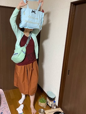 「DC（ディーシー）のアイテム」を使った、🐸🐸たつきてぃー🧸さん（レディース・162cm）の秋コーディネート