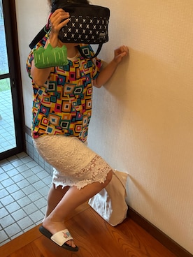「アイテム（タンクトップ）」を使った、🐸🐸たつきてぃー🧸さん（レディース・162cm・30代）の夏コーディネート