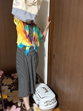 「夏たつきてぃー」｜「アイテム（ワンピース/ドレス）」を使った、🐸🐸たつきてぃー🧸さん（レディース・162cm）の夏コーディネート