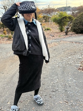 「アイテム（タイツ/ストッキング）」を使った、🐸🐸たつきてぃー🧸さん（レディース・163cm）の冬コーディネート