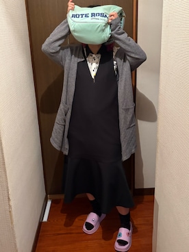 「Honeys（ハニーズ）のアイテム（トップス）」を使った、🐸🐸たつきてぃー🧸さん（レディース・163cm）の春コーディネート