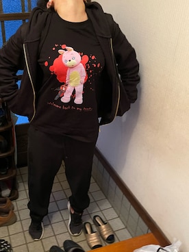 「アイテム（アナログ腕時計、レッド系）」を使った、🐸🐸たつきてぃー🧸さん（レディース・162cm）の春コーディネート