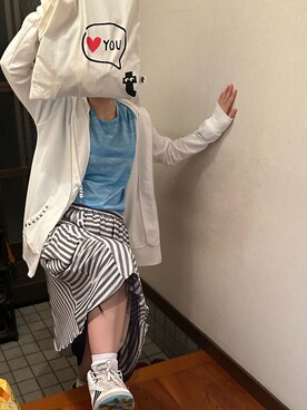 「FLYING TIGERS（フライングタイガー）のアイテム（バッグ）」を使った、🐸🐸たつきてぃー🧸さん（レディース・163cm）の春コーディネート