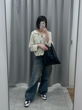 「GU」｜MATSUさん（レディース・153cm・20代）の夏コーディネート