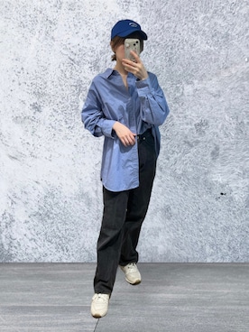 「DISCOAT（ディスコート）のアイテム（帽子）」を使った、MATSUさん（レディース・153cm）の秋コーディネート