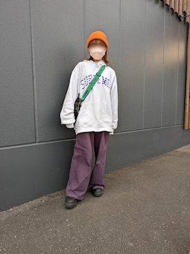 「FR2」｜「アイテム（ニットキャップ/ビーニー）」を使った、MATSUさん（レディース・153cm）の秋コーディネート
