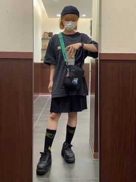 「FR2」｜「アイテム（帽子）」を使った、MATSUさん（レディース・153cm）の夏コーディネート