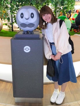 「one after another NICE CLAUP（ワンアフターアナザーナイスクラップ）のアイテム（マウンテンパーカー）」を使った、るいるいさん（レディース・163cm）の秋コーディネート