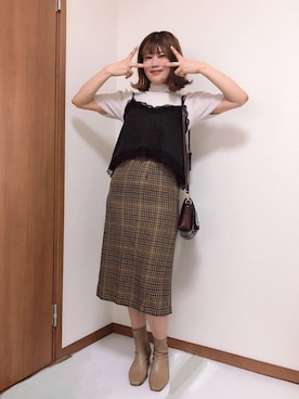 「パワショル」｜「アイテム（その他）」を使った、るいるいさん（レディース・163cm）の秋コーディネート