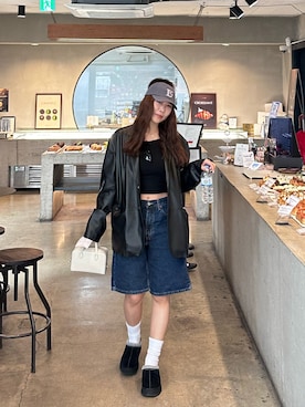 「アイテム（レッグウェア）」を使った、やまちゃんさん（レディース・168cm）の秋コーディネート