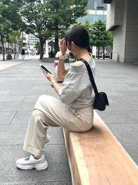 「アイテム（スウェット）」を使った、さいさん（レディース・160cm）の夏コーディネート