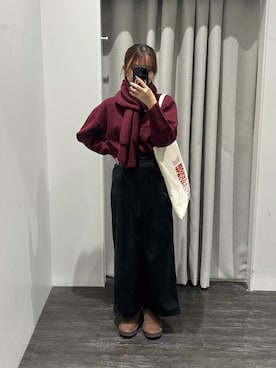 「ナロースカート」｜さいさん（レディース・160cm）の秋コーディネート