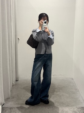 「アイテム（カーディガン/ボレロ）」を使った、さいさん（レディース・160cm・20代）の秋コーディネート