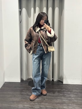 「COLONY 2139（コロニートゥーワンスリーナイン）のアイテム（ショルダーバッグ）」を使った、さいさん（レディース・160cm）の冬コーディネート